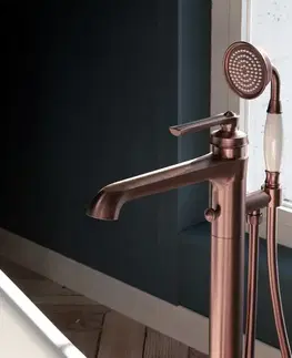 Kúpeľňové batérie OMNIRES - ARMANCE vaňová batéria voľne stojaca meď retro /ORB/ AM5233ORB