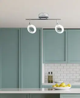 Nástenné svetlá Nástenná lampa Aurelion LED pásik chróm 3000K