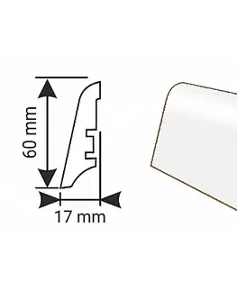 Soklové lišty > KP 60 MDF lišta KP 60 00088