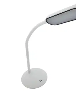 Lampy  LED dotyková stmievateľná flexibilná stolná lampa LED/6W/5V USB 1200 mAh biela 034 0001063