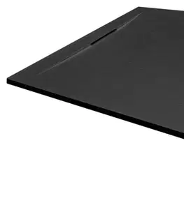 Vane Sprchová vanička obdĺžniková SAT Fusion 120x80 cm liaty mramor Grafito SATFU12080G SATFU12080G