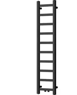 Radiátory do kúpeľne MEXEN - Bolt vykurovací rebrík/radiátor 1200 x 300 mm, 240 W, čierna W126-1200-300-00-70