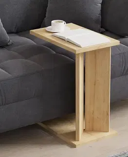 Konferenčné stolíky Príručný stolík / Odkladací stolík Lun - Sapphire Oak