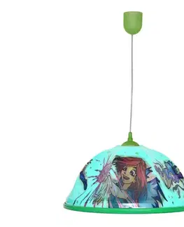 Svietidlá  Detský luster na lanku WITCH 1xE27/15W/230V WLA-06 WITCH ZIELONY