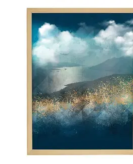 Obrazy Obraz Impression 30x40cm gold&navy