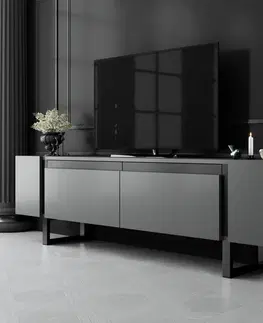 Konferenčné stolíky Televízny stolík Yildiz Anthracite and Black