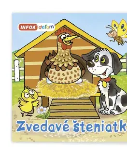 Leporelá, krabičky, puzzle knihy Zvedavé šteniatko