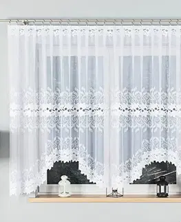 Záclony do obývačky Žakárová záclona BASTIA 400x160