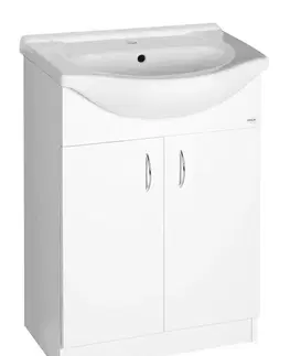 Kúpeľňový nábytok AQUALINE - SIMPLEX ECO 65 umývadlová skrinka vrátane umývadla 63x83,5x30,7cm SIME650