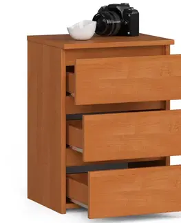 Nočné stolíky Dizajnový nočný stolík SHEEN40, jelša