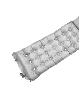 Camping a outdoor  Samonafukovacia karimatka s vankúšom 180x66 cm šedá 13325