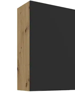 Kuchynské skrinky visiace Kuchynská skrinka Aria-BL/AR anti fingerprint 60G-90 1F