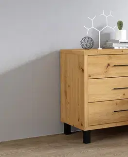 Komody a skrinky DORINA moderná komoda, dub artisan