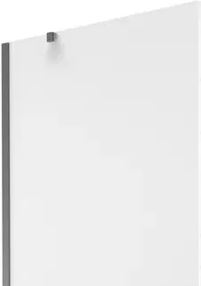Sprchové dvere MEXEN/S - Next vaňová zástena FIX 90 x 150, dekor, grafit metal 895-090-000-00-30-95