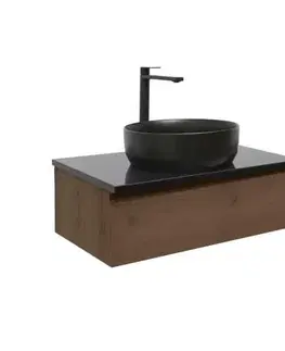 Kúpeľňový nábytok Kúpeľňová skrinka s umývadlom SAT B-Way 59x30x45 cm orech mat BWAY60NUTZUB BWAY60NUTZUB