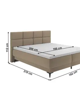 Boxspring Boxspringová postel LYANNA 3 Tempo Kondela