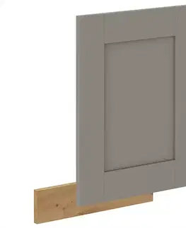 Dvierka a čelá zásuviek pre kuchynske skrinky Dvierka na umývačku Luna claygrey/artisan 570x446
