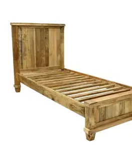 Postele Posteľ Devi 90x200 indický masív mango
