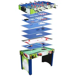 Stolné futbaly Hrací stôl 13v1 WORKER Supertable II