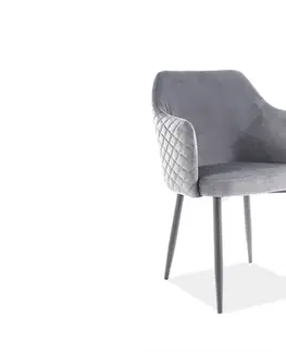 Stoličky Jedálenské kreslo ASTOR VELVET Signal