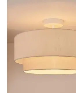 Svietidlá BRILAGI - LED prisadený luster BOHO ECO 1xE27/10W/230V priemer 40 cm krémová 8590828052470