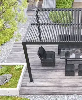 Bioklimatické pergoly Bioklimatická pergola 4x4 m BERMEO HomeGarden