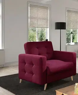 Kreslá NABBI Aveza 1F kreslo vínová