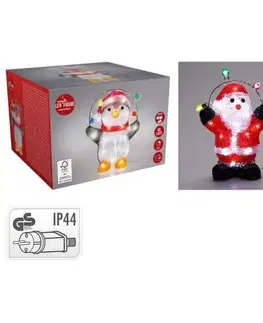 Mikuláš, Santa Kinekus Postavička Santa / snehuliak / tučniak 30cm 40 LED s časovačom