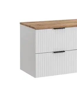 Nábytok ArtCom Kúpeľňová skrinka s doskou ADEL White D120/1 | 120 cm