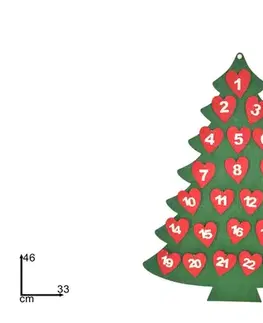 Vianočné dekorácie MAKRO - Kalendár adventný stromček