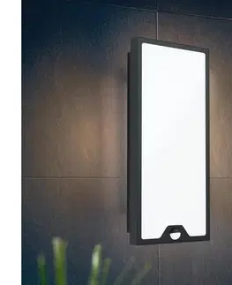 Svietidlá Eglo 99521 - LED Vonkajšie svietidlo so senzorom CASAZZA LED/16W/230V IP44 99521
