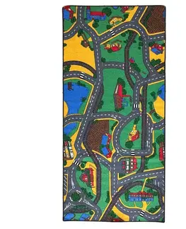 Koberce pre deti Koberec  Kids 0,95/2,0 Playtime RR Railroads