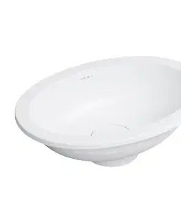 Umývadlá OMNIRES - SHELL M+ umývadlo zapustené do dosky, 38 x 25 cm, matná biela SHELL380UPBM