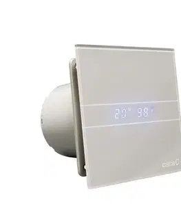Doplnky do kúpeľne CATA - E-100 GSTH kúpeľňový ventilátor axiálny s automatom, 4W/8W,potrubie 100,strieborná 00900600