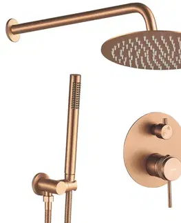 Sprchy a sprchové panely REA - Podomietková sprchová sada Lungo Grip Brush Copper + BOX REA-P5651