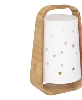 Lampy Atmosphera - Stolná lampa STARS 1xE14/40W/230V bambus 188239
