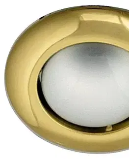 Bodové svetlá Okrúhle zlaté stropné svietidlo