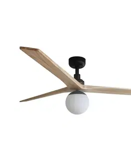 Ventilátory FARO Barcelona FARO 34282-11L - Stropný látor KLIM L 1xE27/15W/230V borovica/čierna + DO 342821B