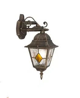 Vonkajšie nástenné svietidlá Inteligentná vintage vonkajšia nástenná lampa bronzová vrátane Wifi A60 - Antigua