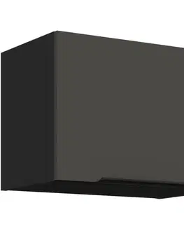 Kuchynské skrinky visiace Kuchynská skrinka Aria-Gr/Bl Anti Fingerprint 50gu-36 1f
