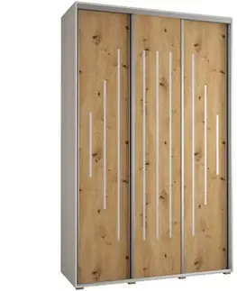 Šatníkové skrine Skriňa 45 Canaris 12 160 biela/artisan/silver