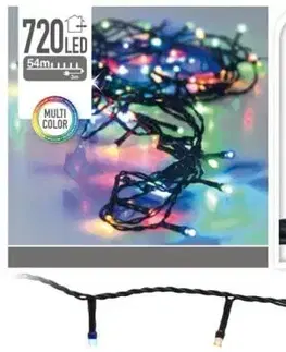 Vianočné osvetlenie Kinekus Svetlo vianočné 720 LED, farebné, vonkajšie/vnútorné, dekorácia