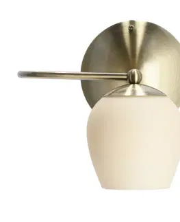 Nástenné svetlá Nástenná lampa Serano patina 1x60W E27 krémové tienidlo