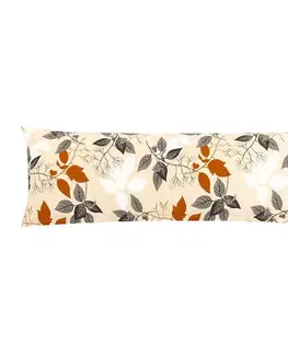 Obliečky Bellatex Obliečka na relaxačný vankúš Jesenné lístie, 50 x 145 cm, 50 x 145 cm
