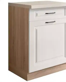 Kuchynské skrinky stojace Kuchynská skrinka Smart 5D Sonoma/biely Mat