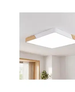 Svietidlá BRILAGI - stmievateľné LED svietidlo PILANA LED/60W/230V dub/biela 56x56 cm + DO WO800-OEM27-60