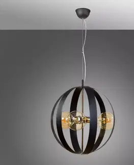 Moderné lampy do obývačky Luster Livia 6021Z-H02-06 Čierne zlato LW3