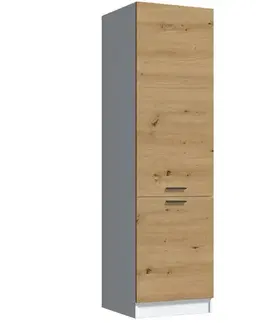 Kuchynské skrinky stojace Kuchynská skrinka Economic D60 biela/artisan