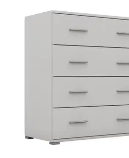Komody a skrinky RADAN kombinovaná komoda 1D4S, biela nymfea alba