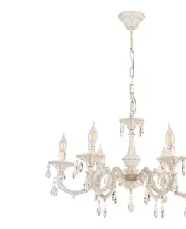 Svietidlá BRILAGI - Luster na reťazi CLASSIC 6xE14/10W/230V krémová/patina bg72842
